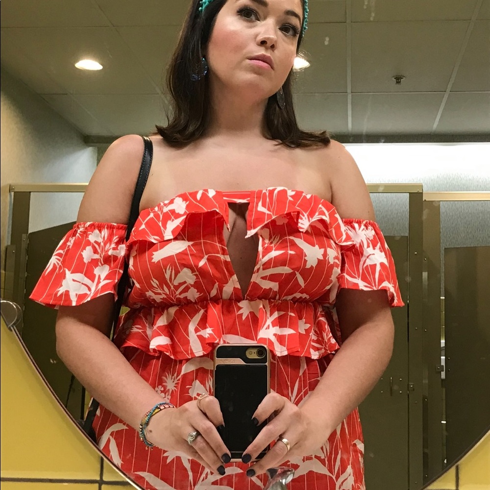 ASOS Off The Shoulder Maxi Dress